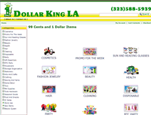 Tablet Screenshot of dollarkingwholesale.com